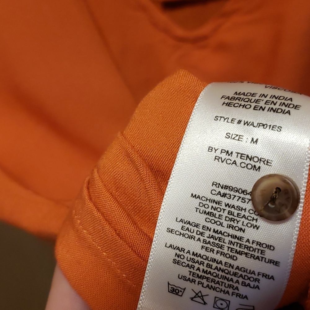Orange RVCA Romper - Picture 6 of 8